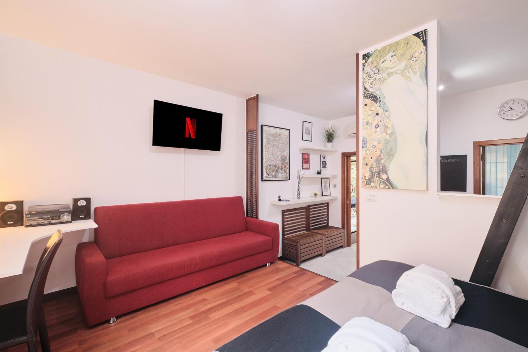 Trastevere- Flat Con Giardino, Ac, Wi-Fi & Netflix Рим Екстер'єр фото